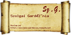 Szolgai Gardénia névjegykártya